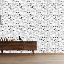 Papel de Parede Adesivo Multidão Cachorros Pet Shop