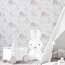 Papel de Parede Adesivo Nuvem, lua infantil N03128 R 0,58x3M