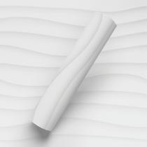 Papel De Parede Adesivo Ondas Efeito 3D Estilo Gesso Cinza Papel De Parede Adesivo Ondas Efeito 3D Estilo Gesso Cinza