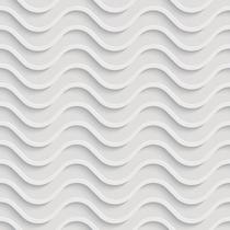 Papel de Parede Adesivo Ondas Ondulação Branco Efeito 3D Moderno Quarto Sala de Estar