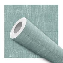 Papel de Parede Adesivo Padrão Barbeara Vintage Preto Azul Moderno Quarto Sala de Estar
