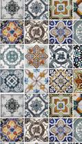 Papel de Parede Adesivo para Banheiro Cozinha Azulejo Português AZ 38