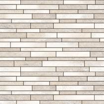 Papel de Parede Adesivo Pedra Tijolinho tons Branco Fosco - Vinil
