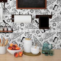 Papel de Parede Adesivo Pizzas N013273 Rolo 0,58x3M Papel de Parede Adesivo Pizzas N013273 Rolo 0,58x3M