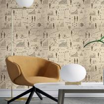 Papel de Parede Adesivo Planos Projetos N03105 0,58X2,5M