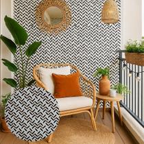 Papel de Parede Adesivo PVC Decoração Decorativo Casa Visual Atrativo Diferente Moderno Fácil Estampa Zig Zag - 5 Metros Papel de Parede Adesivo PVC Decoração Decorativo Casa Visual Atrativo Diferente Moderno Fácil Estampa Zig Zag - 5 Metros