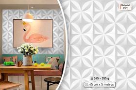 Papel de Parede Adesivo PVC Estampa Folhas - 5 Metros