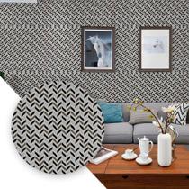 Papel de Parede Adesivo PVC Estampa Zig Zag Criatividade Decorativo Renovação Móveis Cozinha - 5 Metros - TopHouse