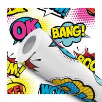 Papel de Parede Adesivo Quadrinhos Comic Book HQ Artpop Teen Juvenil Moderno Quarto Sala de Jogos