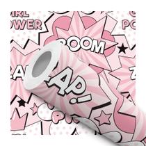 Papel de Parede Adesivo Quadrinhos Comic HQ Rosa Menina Teen Juvenil Moderno Quarto 10m Papel de Parede Adesivo Quadrinhos Comic HQ Rosa Menina Teen Juvenil Moderno Quarto 10m