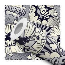 Papel de Parede Adesivo Quadrinhos HQ Comics Moderno Preto e Branco Artpop Quarto Teen Juvenil Papel de Parede Adesivo Quadrinhos HQ Comics Moderno Preto e Branco Artpop Quarto Teen Juvenil
