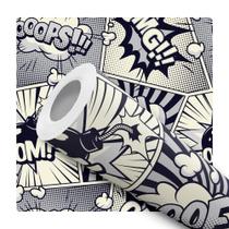 Papel de Parede Adesivo Quadrinhos HQ Comics Moderno Preto e Branco Artpop Quarto Teen Juvenil Papel de Parede Adesivo Quadrinhos HQ Comics Moderno Preto e Branco Artpop Quarto Teen Juvenil