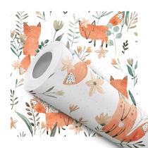 Papel de Parede Adesivo Raposinha Aquarela Bosque Infantil Bebê Delicado Fofo Moderno Quarto Papel de Parede Adesivo Raposinha Aquarela Bosque Infantil Bebê Delicado Fofo Moderno Quarto