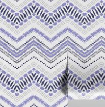Papel de Parede Adesivo Removível Tribal Zigzag, Mural Moderno Roxo para Quarto, Banheiro e Closet - S4Sassy Papel de Parede Adesivo Removível Tribal Zigzag, Mural Moderno Roxo para Quarto, Banheiro e Closet - S4Sassy