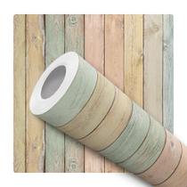 Papel de Parede Adesivo Ripa de Madeira Colorida Vertical Painel Moderno Quarto Sala de Estar Papel de Parede Adesivo Ripa de Madeira Colorida Vertical Painel Moderno Quarto Sala de Estar