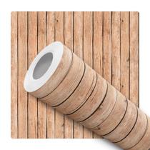 Papel de Parede Adesivo Ripa Madeira Clara Vertical Painel Moderno Quarto Sala de Estar