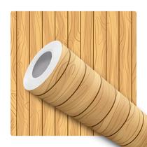 Papel de Parede Adesivo Ripa Madeira Clara Vertical Painel Moderno Quarto Sala de Estar