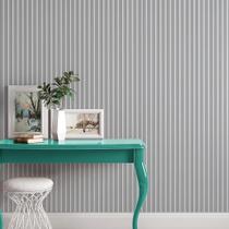 Papel de Parede Adesivo Ripado Painel Madeira Lavável Para Quarto
