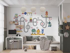 Papel de Parede Adesivo Robô estrada - ALGIDECOR Papel de Parede Adesivo Robô estrada - ALGIDECOR