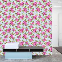 Papel de Parede Adesivo -Rosas Poá - 039ppf Papel de Parede Adesivo -Rosas Poá - 039ppf