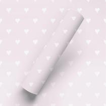 Papel de Parede Adesivo Tema Coração Delicado Rosa Quarto Infantil Papel de Parede Adesivo Tema Coração Delicado Rosa Quarto Infantil