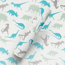 Papel de Parede Adesivo Tema Dinossauros Dino Quarto Infantil