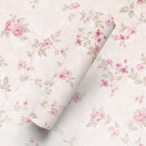 Papel de Parede Adesivo Tema Floral Rosa Papel de Parede Adesivo Tema Floral Rosa