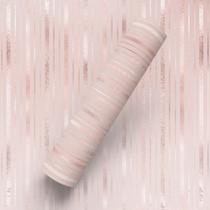Papel de Parede Adesivo Tema Linhas Rose Gold Elegante Papel de Parede Adesivo Tema Linhas Rose Gold Elegante