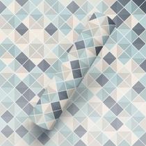 Papel de Parede Adesivo Tema Losango Pastilhas Azul Papel de Parede Adesivo Tema Losango Pastilhas Azul