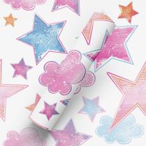 Papel de Parede Adesivo Tema Nuvem E Estrelas Quarto Bebê Papel de Parede Adesivo Tema Nuvem E Estrelas Quarto Bebê