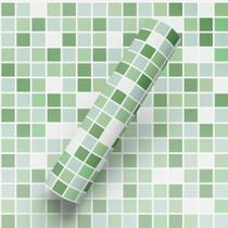 Papel De Parede Adesivo Tema Pastilhas Verde Charmoso Cozinha