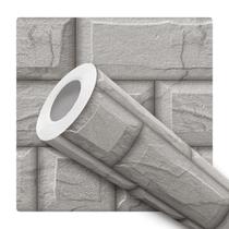 Papel de Parede Adesivo Tijolinho Tijolo Cinza Concreto Cimento Lajota Moderno Quarto Sala de Estar Papel de Parede Adesivo Tijolinho Tijolo Cinza Concreto Cimento Lajota Moderno Quarto Sala de Estar