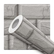 Papel de Parede Adesivo Tijolinho Tijolo Cinza Concreto Cimento Lajota Moderno Quarto Sala de Estar Papel de Parede Adesivo Tijolinho Tijolo Cinza Concreto Cimento Lajota Moderno Quarto Sala de Estar