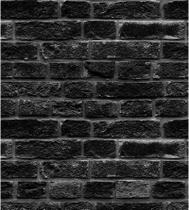 Papel De Parede Adesivo Tijolo Preto em Detalhes Cinza Quarto Sala Papel De Parede Adesivo Tijolo Preto em Detalhes Cinza Quarto Sala