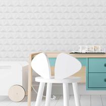 Papel de Parede Adesivo Triângulos Em 3D N03133 0,58X2,5M