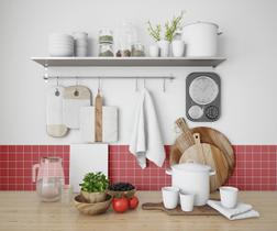 Papel De Parede Adesivo ulejo Pastilha Vermelho 2,80M