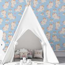Papel de Parede Adesivo Unicórnio Baby N03041 Rolo 0,58X2,5M Papel de Parede Adesivo Unicórnio Baby N03041 Rolo 0,58X2,5M