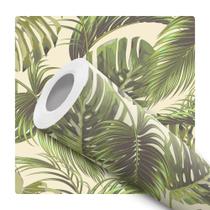 Papel de Parede Adesivo Verde Folhas Folhagem Natureza Moderno Quarto Sala de Estar Papel de Parede Adesivo Verde Folhas Folhagem Natureza Moderno Quarto Sala de Estar