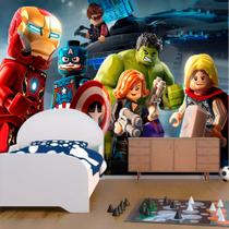Papel De Parede Adesivo Vingadores Marvel Lego 1X1