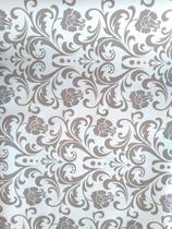 Papel De Parede Adesivo Vinílico Arabesco 45 Cm X 10 Metros