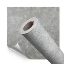 Papel de Parede Adesivo Vinilico Decor Premium Cimento Queimado Cinza Claro 500x60cm Papel de Parede Adesivo Vinilico Decor Premium Cimento Queimado Cinza Claro 500x60cm