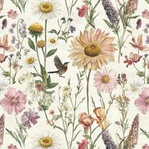 Papel de Parede Adesivo Vinílico Floral Livebor 43 x 300 cm Papel de Parede Adesivo Vinílico Floral Livebor 43 x 300 cm