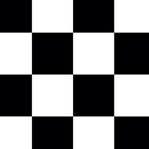 Papel de Parede Adesivo Xadrez Preto e Branco - 014
