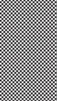 Papel De Parede Adesivo Xadrez Quadriculado Branco Preto XA 16 3METROSX57CM - IC DECOR
