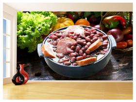 Papel De Parede Alimentos Feijoada Prato Arroz 3,5M Al315