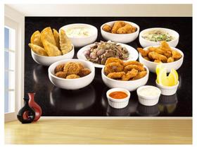 Papel De Parede Alimentos Salgados Coxinha Bar 3,5M Al512