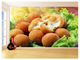 Papel De Parede Alimentos Salgados Coxinha Bar 3,5M Al525