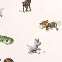 Papel de Parede All Kids Bichinhos Fundo Amarelo H2912702 - Rolo: 10m x 0,53m