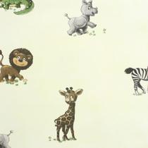 Papel de Parede All Kids Bichinhos Fundo Verde H2912703 - Rolo: 10m x 0,53m