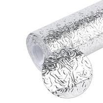 Papel de Parede Aluminio Folha Autoadesivo Impermeavel Cozinha Fogao Metalico Adesiva Armario - ABMIDIA